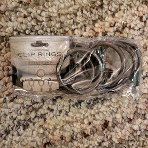 7 clip rings new 3/4” oil rubbed bronze